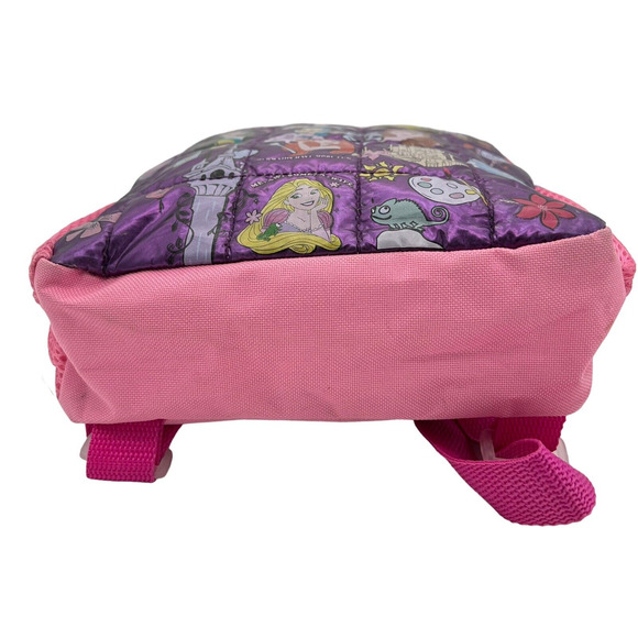 Bio World Disney Princesses Mini Backpack Quilted Squares Purple Pink RARE - Picture 5 of 10